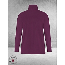 PLUS BASICS Shirt TURTLE NECK Burgundy